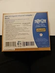Tripp Lite U336-000-R .. Usb 3.0 Gigabit Ethernet Adapter New/sealed/black. Fixed Price $20.00.