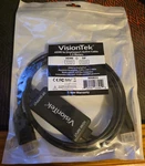 Visiontek Hdmi To Displayport Active Cable 1.5M (5FT) Model 900822. Fixed Price $19.99.