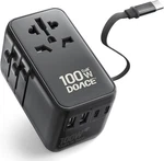 Doace Universal Travel Adapter, 100W Gan 3.0 European Plug Wit.... Fixed Price $52.12.