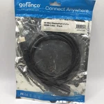 Gofanco Mini Displayport Male To Cable 6FT Black MDP4KHDMI6F. Fixed Price $9.98.