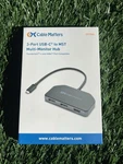 Cable Matters 3-PORT Usb-c Mst Multi-monitor Hub Thunderbolt USB4 201365. Fixed Price $44.99.