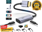 Guermok Hdmi To Usb-c Adapter 4K Play & Charge Converter For Xreal Switch PS5. Fixed Price $35.89.