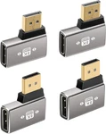 8K Displayport 1.4 Adapter Flat 90 Degree And 270 Pack, Right. Fixed Price $15.11.