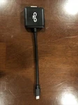 C2G Mini Display Port Adapter, To Vga, Female, 8 Inches. Fixed Price $7.00.