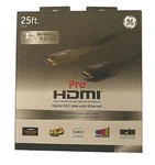 Ge Pro Hdmi 25FT Cable With Ethernet Wall Rated Installation. Fixed Price $19.95.