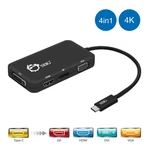 Siig CB-TC0611-S1 Usb-c To Dvi/vga/dp/hdmi Multiport Video Adapter Brown Box. Fixed Price $46.99.