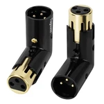 Togconn Adjustable 3-PIN Right Angle Xlr Adapter 2 Pack, 90 Degree Male/f.... Fixed Price $21.95.