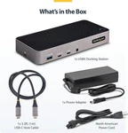 Startech Usb-c Triple Monitor Dock 2X Displayport 3X Hdmi 100W Pd Usb-a Gb. Fixed Price $169.00.