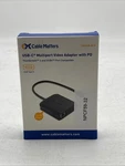 New Cable Matters Usb-c Multiport Adapter With Pd In Black 201048-BLK. Fixed Price $19.99.