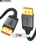 Silkland 80GBPS Displayport Cable 2.1 6.6FT/2M Vesa Feet, Grey. Fixed Price $36.65.