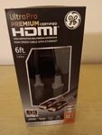 Hdmi Cable Ge Ultrapro Premium Certified High-speed With Ethernet. Fixed Price $11.00.