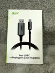 Acer OCB246 Usb-c To Displayport Audio/video Cable 4K 60HZ Aluminum Shell 6.6 Ft. Fixed Price $12.99.