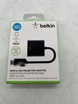 New Belkin Hdmi Vga Projector Adapter + 3.5MM Audio AV10145BT Black Free S/h. Fixed Price $22.99.