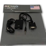New Retroarcade.us Vga Male To Hdmi Video Cable Converter Adapter With Audio. Fixed Price $17.95.