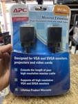 Apc Monitor Extension High Resolution Vga And Sva Cable HD15 Female, 6FT. Fixed Price $11.80.