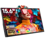 15.6" Portable Monitor 1080P Fhd, 300 Nits Bright Screen Usb-c Hdmi With Kick.... Fixed Price $64.90.
