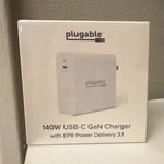 Plugable 140W Usb-c Gan Charger Power Delivery 3.1 PS-EPR-140C1 White. Fixed Price $64.90.