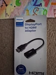 Philips Display Port To Hdmi Adapter - Black New. Fixed Price $8.17.