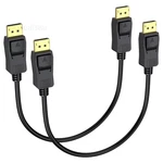 Cable 2-PACK, To 1FT, Black. Fixed Price $16.44.