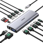 14-IN-1 Docking Station Dual Hdmi 4K 60HZ, 100W PD/VGA/USB3.0&2.0/RJ45/.... Fixed Price $59.99.