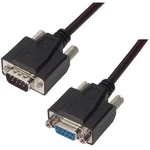 1PK L-com CSMNB9MF-10 Deluxe Molded Black D-sub Cable, DB9 / Female,. Fixed Price $59.29.
