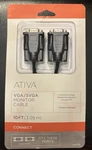 Ativa Vga Monitor Cable, 10 Black. Fixed Price $12.44.