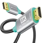 Reborn Displayport To Hdmi 8K Cable 60HZ 4K 144/120HZ 3FT, Green. Fixed Price $14.76.