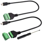 Zdycgtime Mini Usb 2.0 5-PIN Female Screw Terminal Connector,. Fixed Price $13.35.