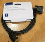 Insignia Vga Monitor Replacement Cable 6FT NS-PV06501-C Black New. Fixed Price $6.99.