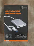 J5CREATE Usb-c Dual Hdmi Multi-monitor Adapter, JCA365. Fixed Price $23.00.