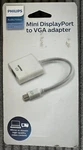 Philips Mini Displayport To Vga Adapter - White. Fixed Price $9.00.