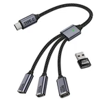 Mixvirgo 1 In 3 Usb-c Out, Type Splitter, Male To Mult. Fixed Price $12.53.