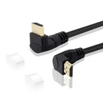 Gelrhonr 8K Hdtv Cable 48GBPS, 2.1 Angle Male To Up/down, Black. Fixed Price $17.17.