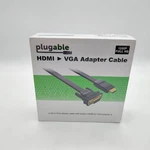 New Plugable Hdmi To Vga Adapter, 6FT (1.8M) Converter Cable. Fixed Price $14.99.