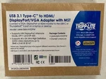 New Sealed Tripplite USB3.1 Type-c To Hdmi/displayport/vga Adapter U444-06N-HVDP. Fixed Price $7.99.