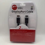 New Siig CB-DP0022-S1 Displayport Digital Monitor Cable, 2-METERS (6.6FT) Nib. Fixed Price $12.00.