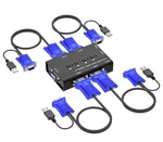 Vga Kvm Switch, Yinker Port Usb W/4 Cables & 3 Hubs .... Fixed Price $35.19.