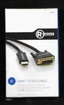 Radio Shack: Hdmi To Dvi Cable 8FT, Gold-plated & Braided Adapter. Fixed Price $7.00.