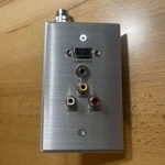 Rapidrun 60032 Vga (HD15), 3.5MM, Rca A/v Wall Plate. Fixed Price $19.00.