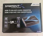 Sabrent Pc/dvd/projector Hdmi Vga W/ 3.5 Mm Audio Converter Da-hdvg New.. Fixed Price $24.99.