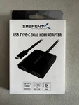 Sabrent Usb Type-c Dual Hdmi Adapter 4K (da-ucdh) For Windows Free Shipping!. Fixed Price $26.96.