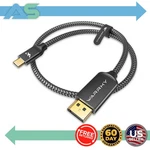 Warrky Displayport To Usb-c 6FT Audio/video Cable Cord Ultra-fine Contrast 8K. Fixed Price $8.49.