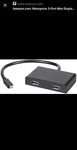 Monoprice 2-PORT Mini Displayport 1.2 Multi-stream Transport Hub-. Fixed Price $26.00.