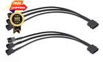 Gavemi 2 Pack Molex To 3 Pin Or 4 Fan Adapter Computer 10 Inches, Black. Fixed Price $15.99.