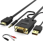 Foinnex To Hdmi Cable With Audio, 1080P Adapter Vga.... Fixed Price $15.99.