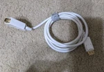 Monoprice Displayport To Vga Cable Ft White 28AWG Gold Plated P/n 6020. Fixed Price $9.99.