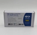 Tripp Lite U336-U03-GB Usb 3.2 Gen 1 3-PORT Hub With Gigabit Ethernet. Fixed Price $36.99.