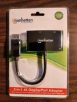 Manhattan In Displayport Adapter Hdmi/vga 152587 New. Fixed Price $19.95.