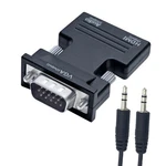 Dtech Directional Hdmi To Vga Adapter With 3.5MM Audio F M, Black. Fixed Price $11.83.