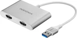 Insignia- Usb To Dual Hdmi Adapter White. Fixed Price $54.99.